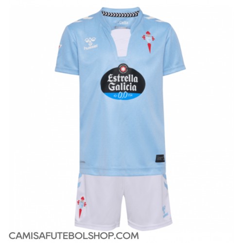 Camisa de time de futebol Celta Vigo Replicas 1º Equipamento Infantil 2024-25 Manga Curta (+ Calças curtas)